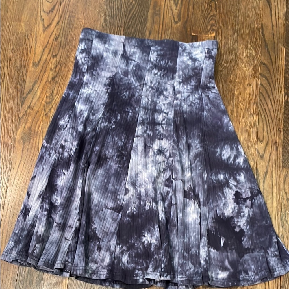 Tie-Dye Pleated Skirt